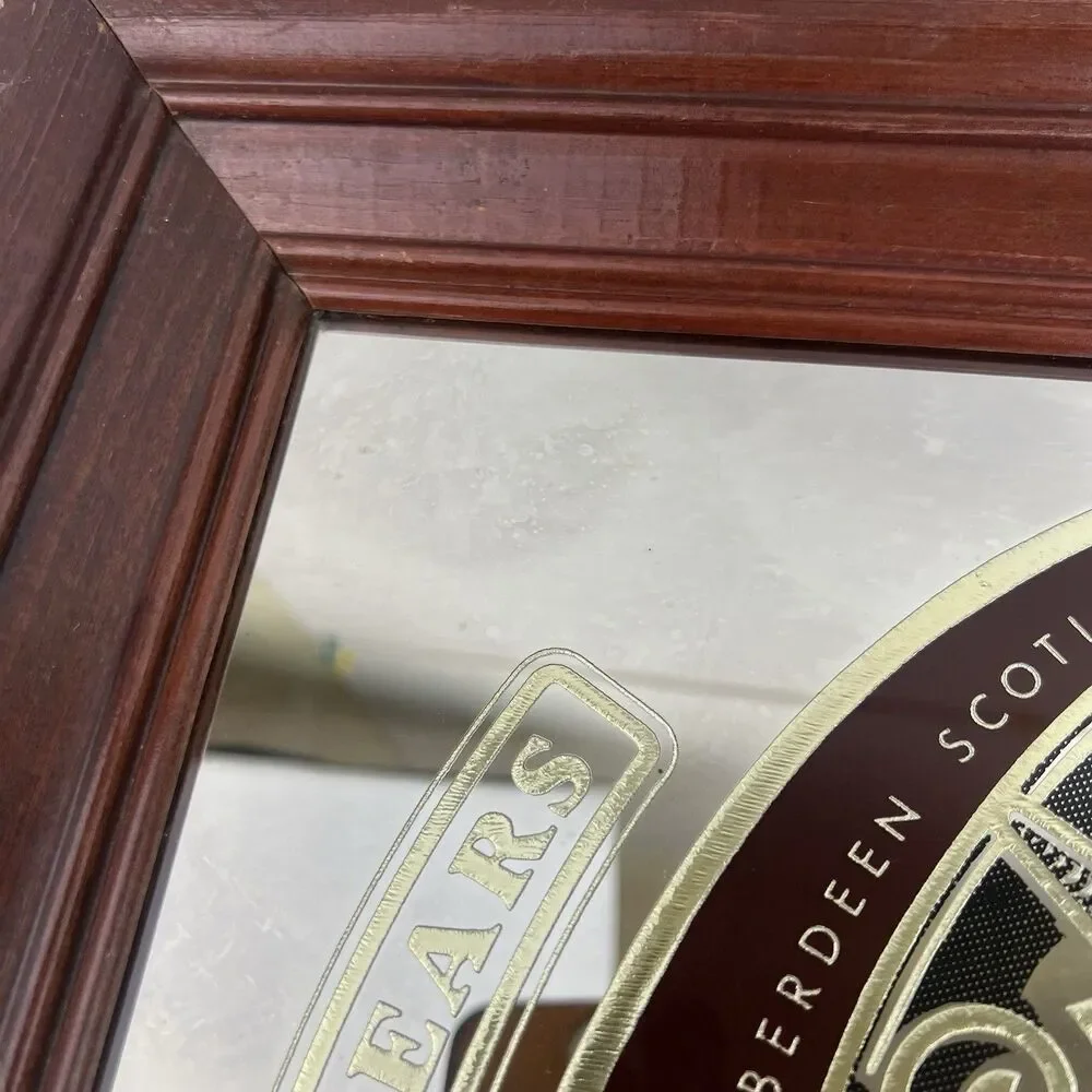 Vintage Chivas Regal Blended Scotch Whisky Mirror Bar Pub Sign 23x17” Wood Frame